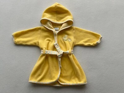 Bata de baño vintage Carter's Tykes playa piscina diseño pato amarillo Foto 1 de 4