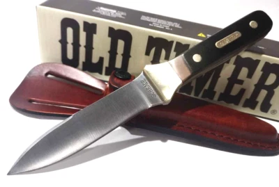 Schrade Old Timer Delrin Handles Full Tang Fixed Blade Throwing Boot Knife 162OT - Image 1 of 4