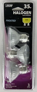 Feit Elektrischer mattierter Flutreflektor 35 Watt GU10 Pin 3er Pack Glühbirnen 35W - Bild 1 von 2