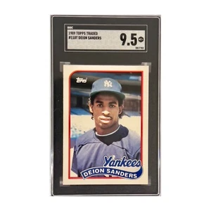 Deion Sanders 1989 Topps Traded #110T RC SGC 9.5 Yankees - Picture 1 of 2