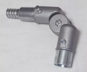 Adaptador de poste de extensión de metal - Roscas internas Euro a roscas macho Acme. 2f - Imagen 1 de 8