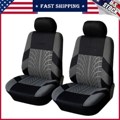 2PCS Front Auto Car Seat Covers Cushion Protector Polyester for Truck SUV Van - Imagem 1 de 4