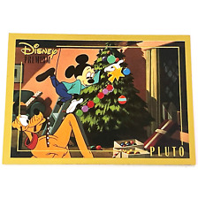 Vintage Disney Skybox Gold Foil Border Premium Pluto Trading Card 1953 Christmas