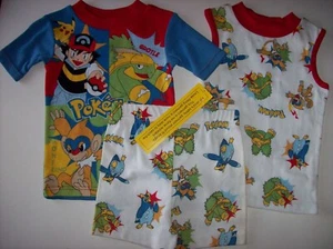 Pokemon Pajama Sleepwear Three-Piece Short Set Size 4 New - Picture 1 of 4