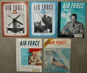 USAAF, USAF Air Force Magazine Collection...5 Issues 1943-1967, WW2-Cold War Iss - Picture 1 of 18