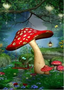 5D DIY Diamond Painting Kits for Adults Kids Mushrooms Full Drill Embroidery ... - Picture 1 of 7