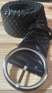 Cole Haan Belt Braided Black Style #822686 - Picture 1 of 12
