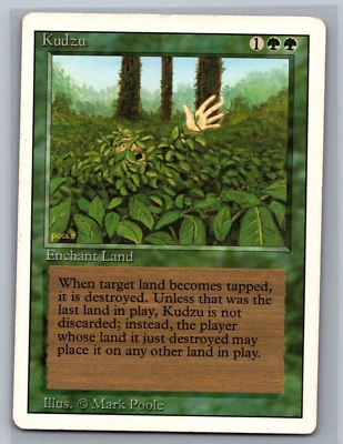 Magic The Gathering Revised Edition Kudzu MTG TCG CCG 3rd - Image 1 of 2