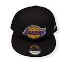 New Era Los Angeles Lakers 9Fifty Basic Black Adjustable Snapback Hat Cap