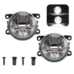 Pair LED Front Fog Light Bumper Lamps For Mitsubishi L200 K74 Outlander 2001-12 - Picture 1 of 17