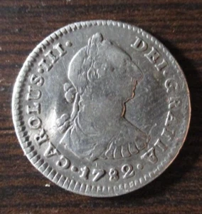 MEXICO CARLOS III 1 REAL 1782 FF - Picture 1 of 2