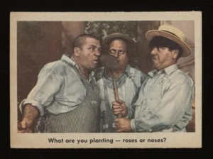 1959 Fleer THE 3 STOOGES "Roses Or Noses" #69 *NICE* Set Break Gray Back - Picture 1 of 2