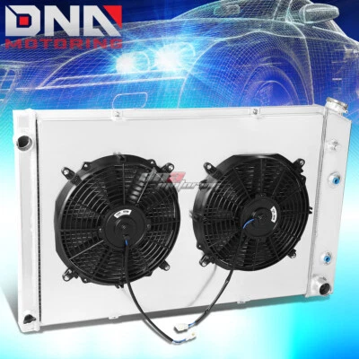 FOR 1981-1986 CHEVY C/K-SERIES 2-ROW PEFORMANCE ALUMINUM RADIATOR+COOLING FAN - Image 1 of 4