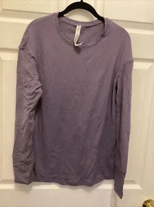 CRZ YOGA Pima Cotton Workout Langarmshirt lila sportlich Freizeit Oberteil NEU - Bild 1 von 5