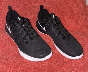 Nike Women's Air Zoom Hyperace 2 Low Black Volleyball Shoes Sneakers Sz 9 B or M - Picture 1 of 16