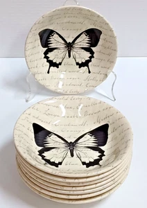Andrew Tanner Schmetterling Schrift Coupe Müslischalen 7" 8er Set - Bild 1 von 4