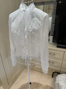 Bridal Bolero Ivory 12 - Picture 1 of 13