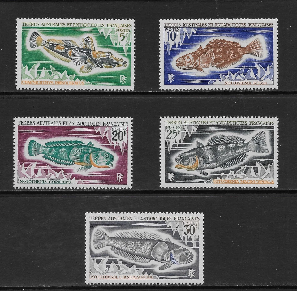FRENCH SOUTHERN & ANTARCTIC TERRITORY -  SCOTT 37 - 39, 41 - 42  MNH PARTIAL SET - Image 1 of 1