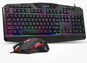 Redragon S101-3 Wired Gaming Keyboard and Mouse Combo RGB Backlit Gaming - Picture 1 of 6