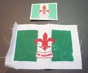 SCOUTS OF NIGERIA / NIGERIAN - Scout Membership Rank Award & Flag Patch SET - Picture 1 of 1