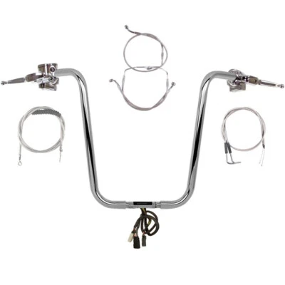 1 1/4" Chrome 20" Wild 1 Handlebar CKit 2007 Harley-Davidson Road Glide NoCruise Foto 1 de 4