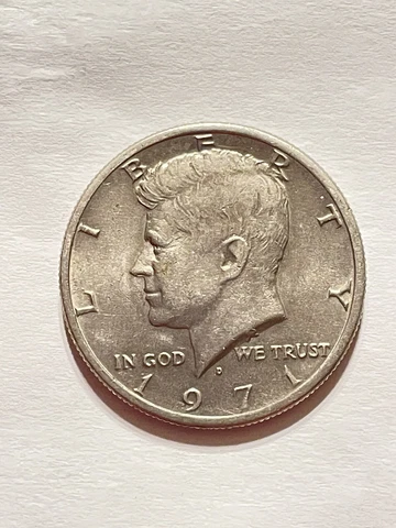 1971-D Kennedy Half Dollar 50 Cent Coin Cover