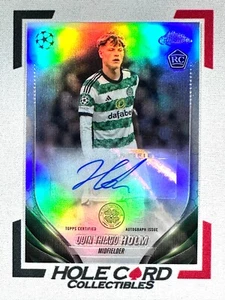 ODIN THIAGO HOLM RC 2023-24 Topps Chrome UEFA Auto Autograph Refractor Rookie 一 - Picture 1 of 3