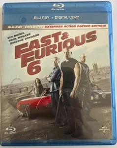 Fast&Furious 6-Blu-ray-Extended Action Packed Edition-Brand New-Factory Sealed - Picture 1 of 2