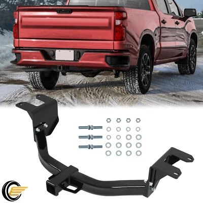 Receptor de enganche de remolque clase 3 de 2 pulgadas para Chevy Silverado Sierra 1500 2019-2024 Foto 1 de 4