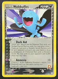 Pokemon TCG Rockets Wobbuffet 47/109 Uncommon Regular EX Team Rocket Returns LP - Picture 1 of 2