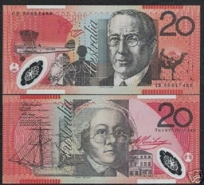 Australia 20 DOLLARS P-59 2005 Polymer Australian CAMEL SHIP COMPASS UNC Money - Image 1 of 3