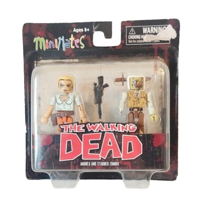The Walking Dead Mini Mates - Andrea and Stabbed Zombie | DIAMOND SELECT 2012 Foto 1 de 4