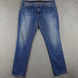 J Brand Jeans Womens 32 Blue Denim Aidan Zen Boyfriend Mid Rise - Picture 1 of 16