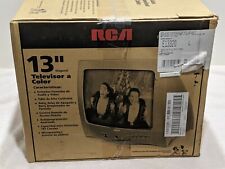 NEW RCA 13" E13320 Curved CRT Television Retro Video Gaming TV Front AV Input