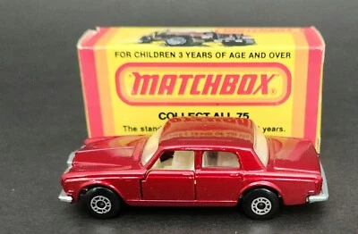 VTG Lesney Matchbox Superfast #39 Red ROLLS ROYCE SILVER SHADOW w/ Opening Doors - Image 1 of 4