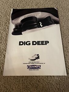 Vintage NIKE SHOX TURBO+ VII Shoes Champs Poster Print Ad "DIG DEEP"