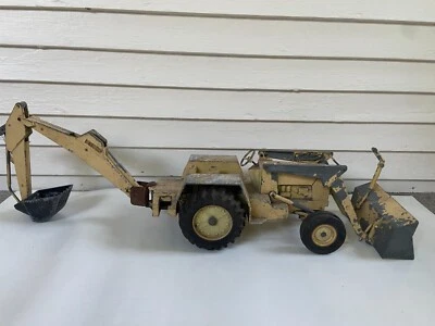 Vintage ERTL Ford 755 Backhoe Front Loader 1/12 Scale For Restore - Image 1 of 4