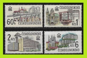 Checoslovaquia 1978 Exposición Filatélica Praga - Serie Completa 4 Estampillas - MNH - Imagen 1 de 2