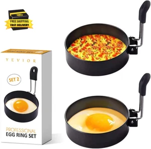Egg Rings Stainless Steel round Breakfast Mold Tool Cooking,Round Egg Cooker Rin - Picture 1 of 6