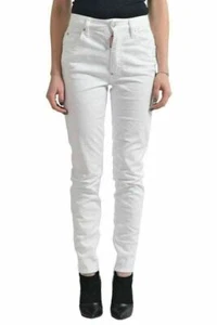 Dsquared2 "Twiggy Jean" Women's White High Waist Skinny Jeans US 2 IT 38 - Picture 1 of 4