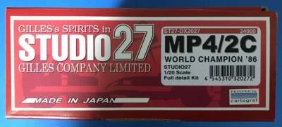 STUDIO27 1/20 McLaren MP4/2C World Champion '86 Full Detail Kit DX2027 Japan - Immagine 1 di 4