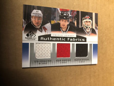 13-14 SP Game Used Authentic Fabrics Triples #AF3NJD Brodeur/Kovalchuk/Henrique