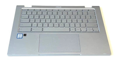 13N1-AAA0512 Asus Chromebook C433T C433TA Palmrest Keyboard Touchpad Genuine New - Image 1 of 2