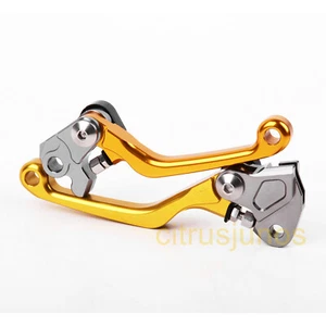 Fit Suzuki RMZ250 2007-2019 RMZ450 2005-2019 Pivot Clutch Brake Levers Gold US - Picture 1 of 2