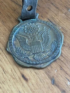 The Great Seal of the United States Obverse Uniface Bronze Medal Watch Fob - Picture 1 of 7
