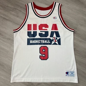 Camiseta Auténtica MICHAEL JORDAN 1992 Dream Team EE. UU. Malla Pesada 44 Grande Campeón - Imagen 1 de 7
