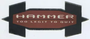 M.C. HAMMER 1991 Too Legit To Quit Promotional Sticker - Picture 1 of 2
