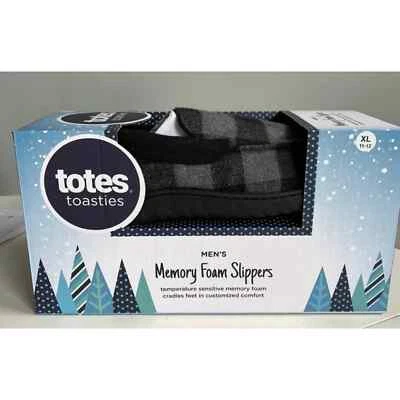 Totes Toasties Zapatillas Espuma con Memoria Cuadros Talla 9-10 Hombre’s  Foto 1 de 3
