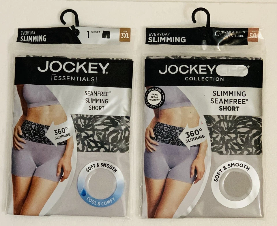 Jockey Essentials 3XL Womens 360° Slimming Seamfree High Waist Short