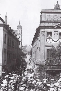 Posen/ Poznan- Alter Markt/ Franzikanerstraße zu Fronleichnam (Posen) 1905 - Bild 1 von 1